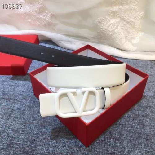 Valentino Leather Ceinture White